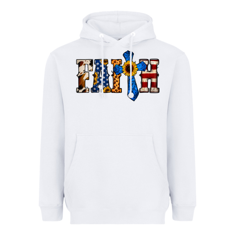 American Flag Faith Heavyweight Hoodie by Jasminsmagicworld | Teevron