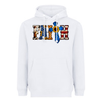 White American Flag Faith Heavyweight Hoodie - Jasminsmagicworld
