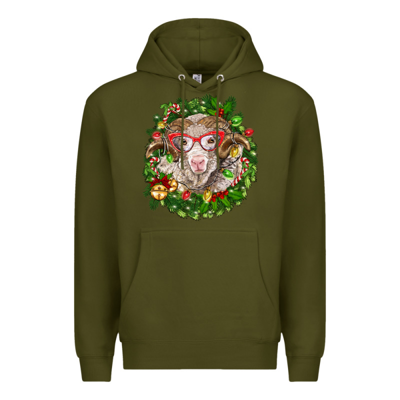 Christmas Merino Premium Hoodie by BarkalooDesign | Teevron