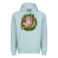 Blue Mist Christmas merino Premium Hoodie - BarkalooDesign