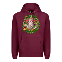 Burgundy Christmas merino Premium Hoodie - BarkalooDesign