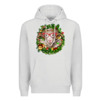 Dove Grey Christmas merino Premium Hoodie - BarkalooDesign