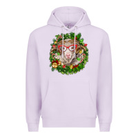 Lilac Christmas merino Premium Hoodie - BarkalooDesign