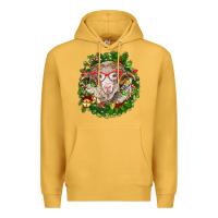 Mustard Christmas merino Premium Hoodie - BarkalooDesign