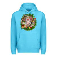 Ocean Blue Christmas merino Premium Hoodie - BarkalooDesign