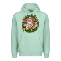 Seafoam Christmas merino Premium Hoodie - BarkalooDesign