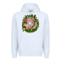 White Christmas merino Premium Hoodie - BarkalooDesign