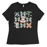 Black easter bow Ladies Tee - CowhideDigitalArt