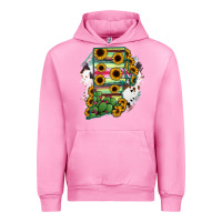 Fuchsia Pink Rhode island State aMp Urban Hoodie - RanaPortraitStore