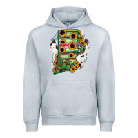 Heather Grey Rhode island State aMp Urban Hoodie - RanaPortraitStore
