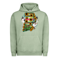 Pigment Oil Green Rhode island State aMp Urban Hoodie - RanaPortraitStore