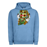 Pigment Pebble Blue Rhode island State aMp Urban Hoodie - RanaPortraitStore