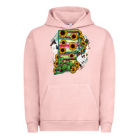 Pigment Salmon Rhode island State aMp Urban Hoodie - RanaPortraitStore