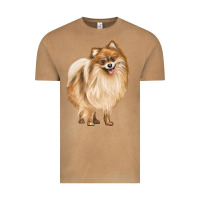 Vintage Camel Pomeranian Dog Illustrations Vintage Tee - LillyAllenDesigns
