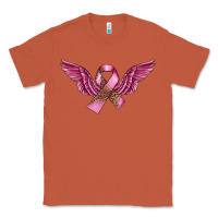 Copper Breast Cancer ribbon with angel wings Classic Tee - FaDigitalArtStudio