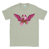 Matcha Breast Cancer ribbon with angel wings Classic Tee - FaDigitalArtStudio