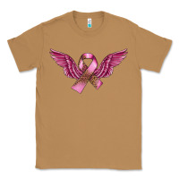 Toasted Coconut Breast Cancer ribbon with angel wings Classic Tee - FaDigitalArtStudio