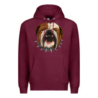 Burgundy Bulldog Premium Hoodie - Jasminsmagicworld