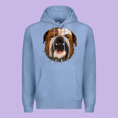 Bulldog Premium Hoodie Designed By Jasminsmagicworld