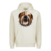 Oatmeal Heather Bulldog Premium Hoodie - Jasminsmagicworld