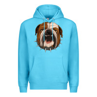 Ocean Blue Bulldog Premium Hoodie - Jasminsmagicworld