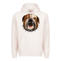 Pale Pink Bulldog Premium Hoodie - Jasminsmagicworld