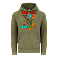 Vintage Olive brother of the birthday boy t rex Vintage Hoodie - Artiststas