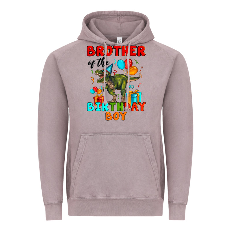 Brother Of The Birthday Boy T Rex Vintage Hoodie by Artiststas | Teevron