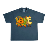 Midnight Navy Love Fall Y'all Urban Heavy Tee - CowhideDigitalArt