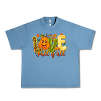 Pebble Blue Love Fall Y'all Urban Heavy Tee - CowhideDigitalArt