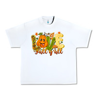 White Love Fall Y'all Urban Heavy Tee - CowhideDigitalArt