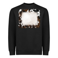Black cowhide frames background Heavyweight Sweatshirt - RanaPortraitStore