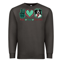 Smoke Peace Love Border Collie Premium Sweatshirt - Jasminsmagicworld