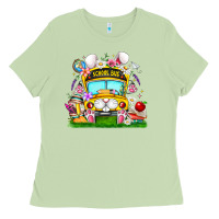 Matcha Easter School Bus Ladies Tee - CowhideDigitalArt