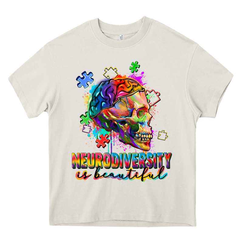 Neurodiversity Is Beautiful Heavy Core Tee by FaDigitalArtStudio | Teevron