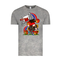 Cloud Rock Basketball Gnome Vintage Tee - CowhideDigitalArt