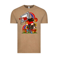 Vintage Coffee Basketball Gnome Vintage Tee - CowhideDigitalArt