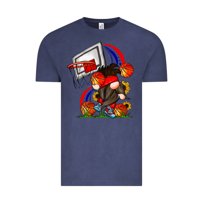 Basketball Gnome Vintage Tee by CowhideDigitalArt | Teevron