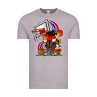 Vintage Zinc Basketball Gnome Vintage Tee - CowhideDigitalArt