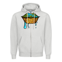 Dove Grey summer vibes pineapple lips Zipper Hoodie - Jasminsmagicworld
