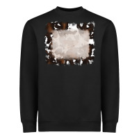 Black cowhide frames background Heavyweight Sweatshirt - RanaPortraitStore