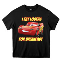 Black movie cartoon cars Heavy Core Tee - DesigneFamous
