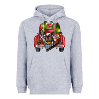 Heather Grey christmas truck Heavyweight Hoodie - RanaPortraitStore