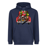 Navy christmas truck Heavyweight Hoodie - RanaPortraitStore
