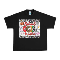 Black School Social Worker Urban Heavy Tee - CowhideDigitalArt
