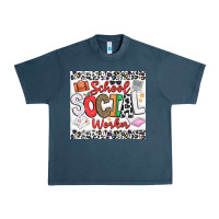Midnight Navy School Social Worker Urban Heavy Tee - CowhideDigitalArt