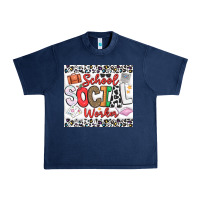 Navy School Social Worker Urban Heavy Tee - CowhideDigitalArt