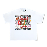 White School Social Worker Urban Heavy Tee - CowhideDigitalArt