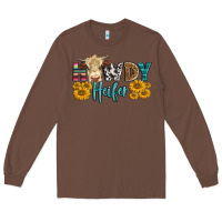 Chestnut Western Howdy Heifer With Simmental Cow Long Sleeve Tee - LillyAllenDesigns