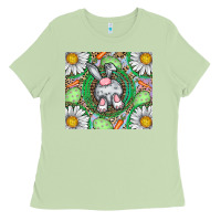 Matcha Easter Bunny Ladies Tee - CowhideDigitalArt